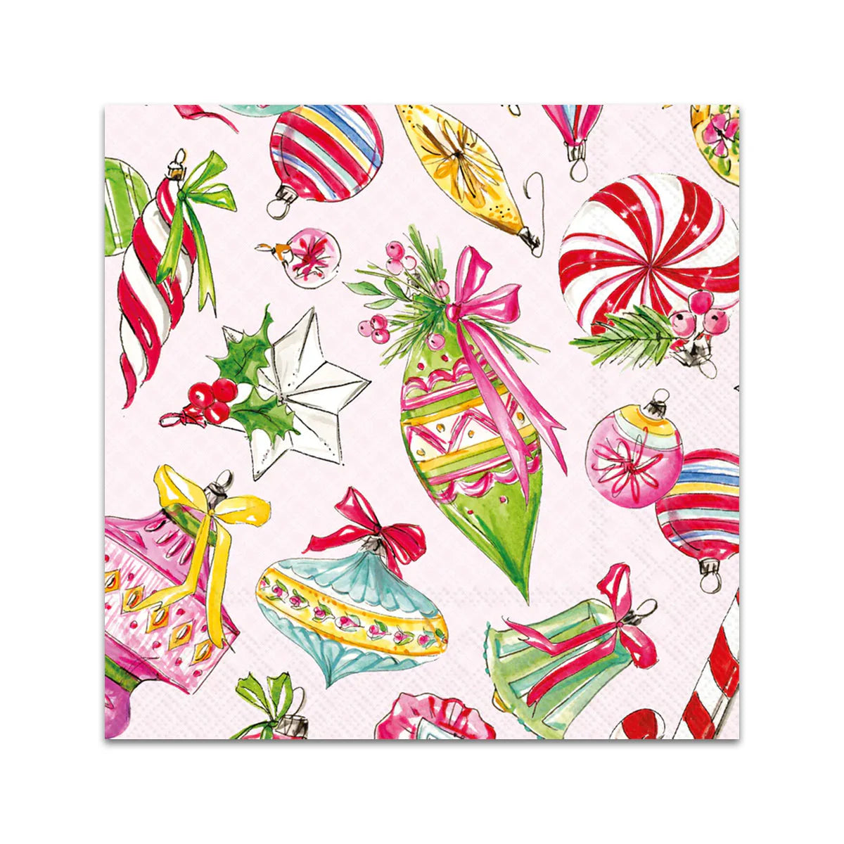 Vintage Ornaments Cocktail Napkin