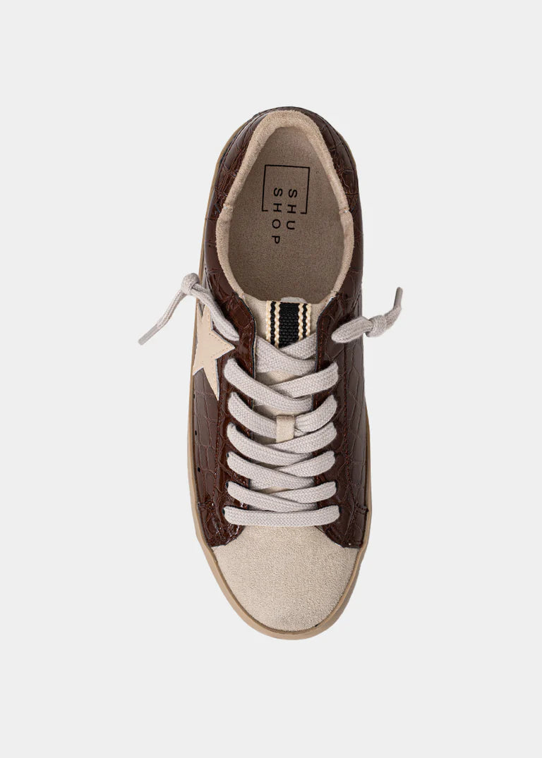 [Shu Shop] Paula Sneakers- Brown Croco