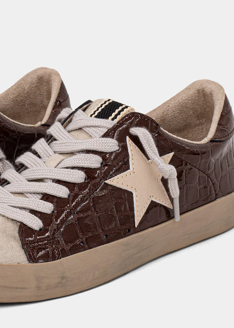[Shu Shop] Paula Sneakers- Brown Croco