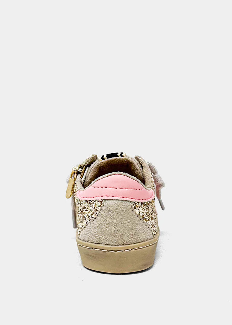 ShuShop Paula Mini Gold Sparkle Sneaker-Toddler