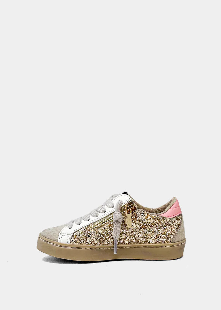 ShuShop Paula Mini Gold Sparkle Sneaker-Toddler