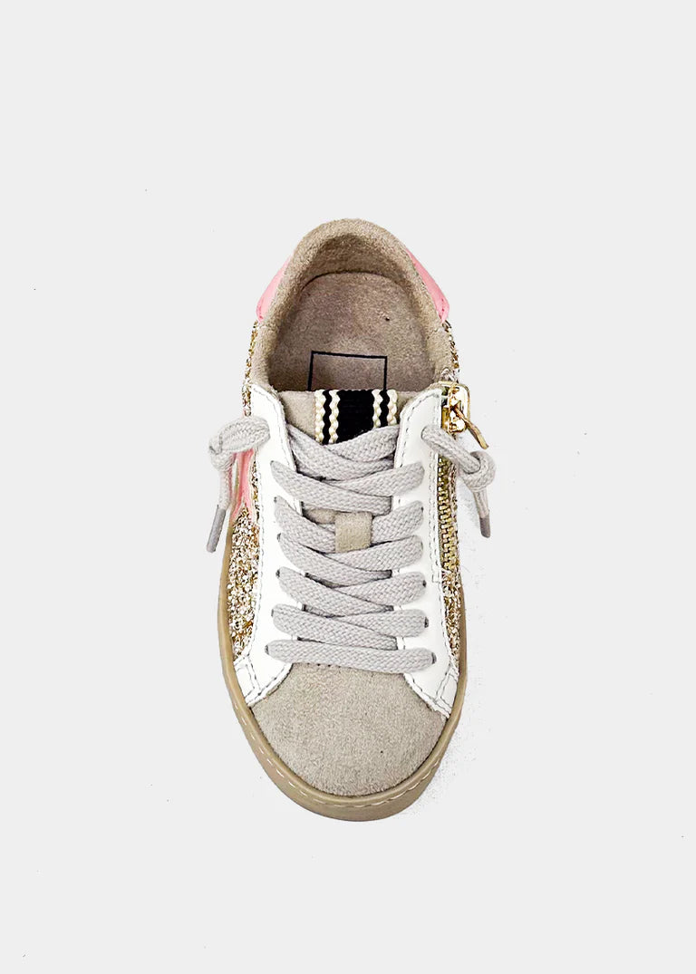 ShuShop Paula Mini Gold Sparkle Sneaker-Toddler