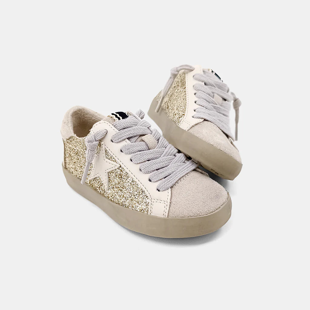 [ShuShop]Paula Toddler Sneaker-Gold Glitter