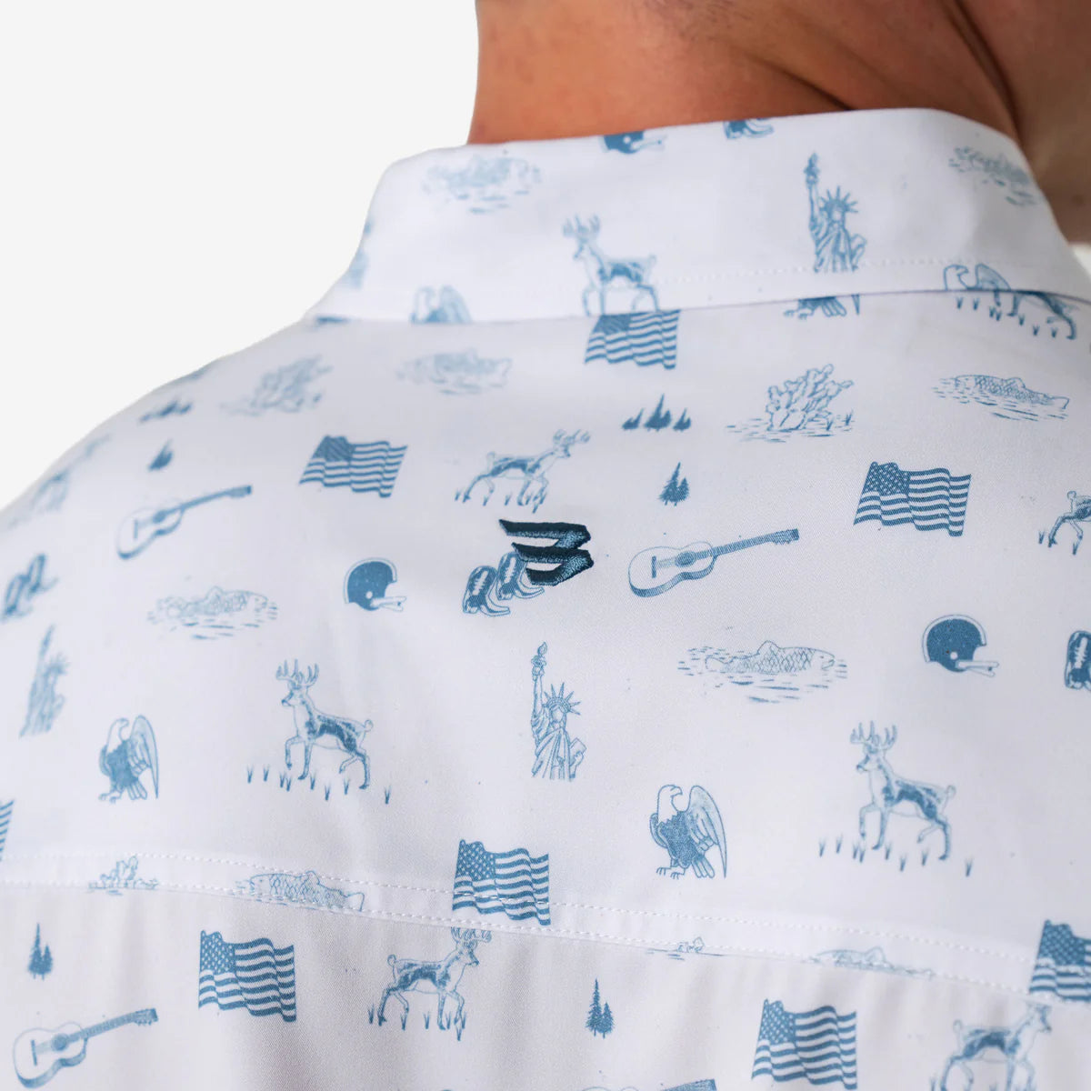 [Burlebo] Performance Button Up - America The Great
