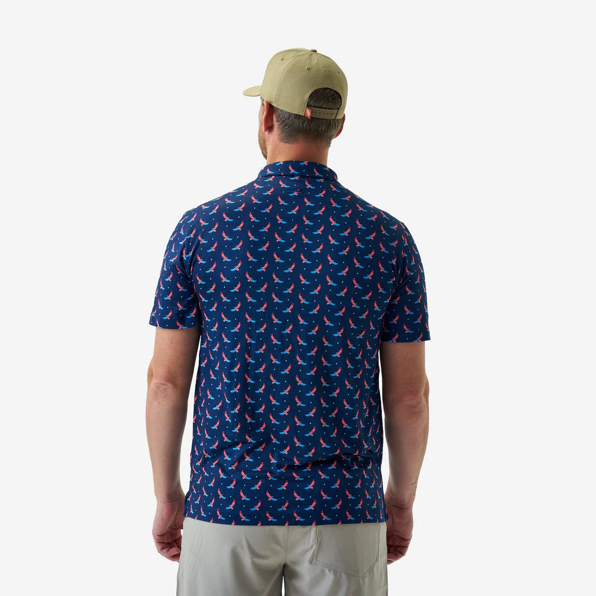USA EAGLE- PERFORMANCE POLO-NAVY