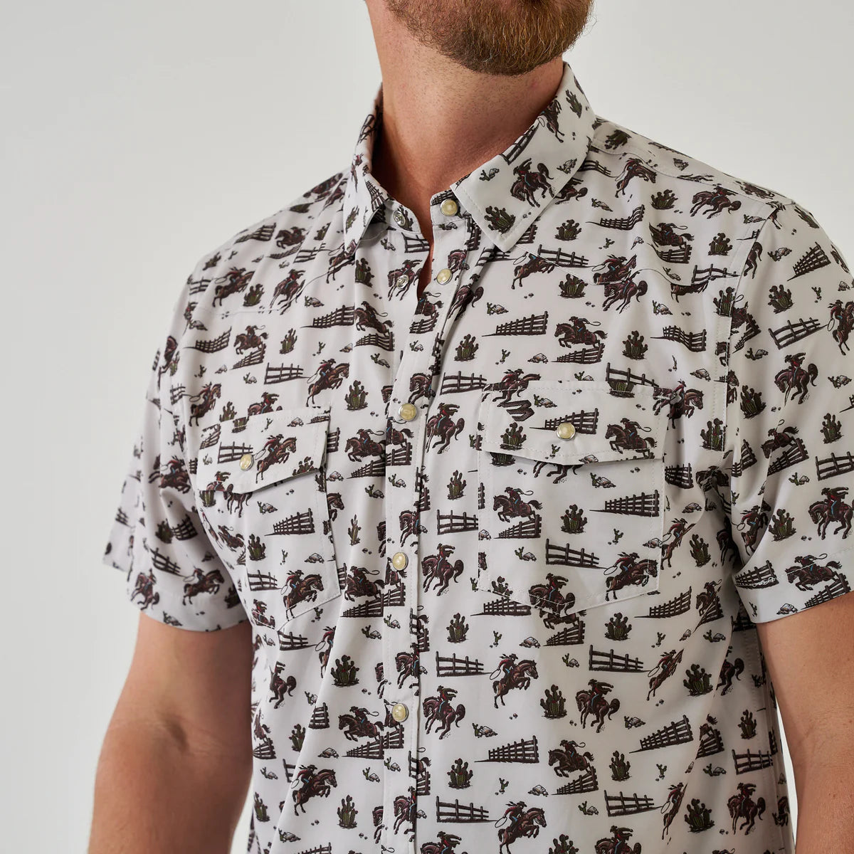 [Burlebo]Performance Western Shirt - Cowboy Country