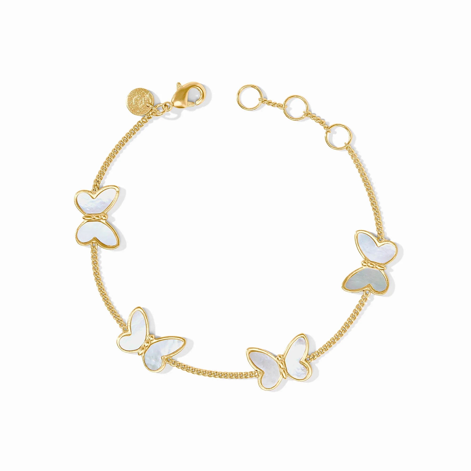 [Julie Vos] Papillon Delicate Bracelet-Gold-Mother of Pearl