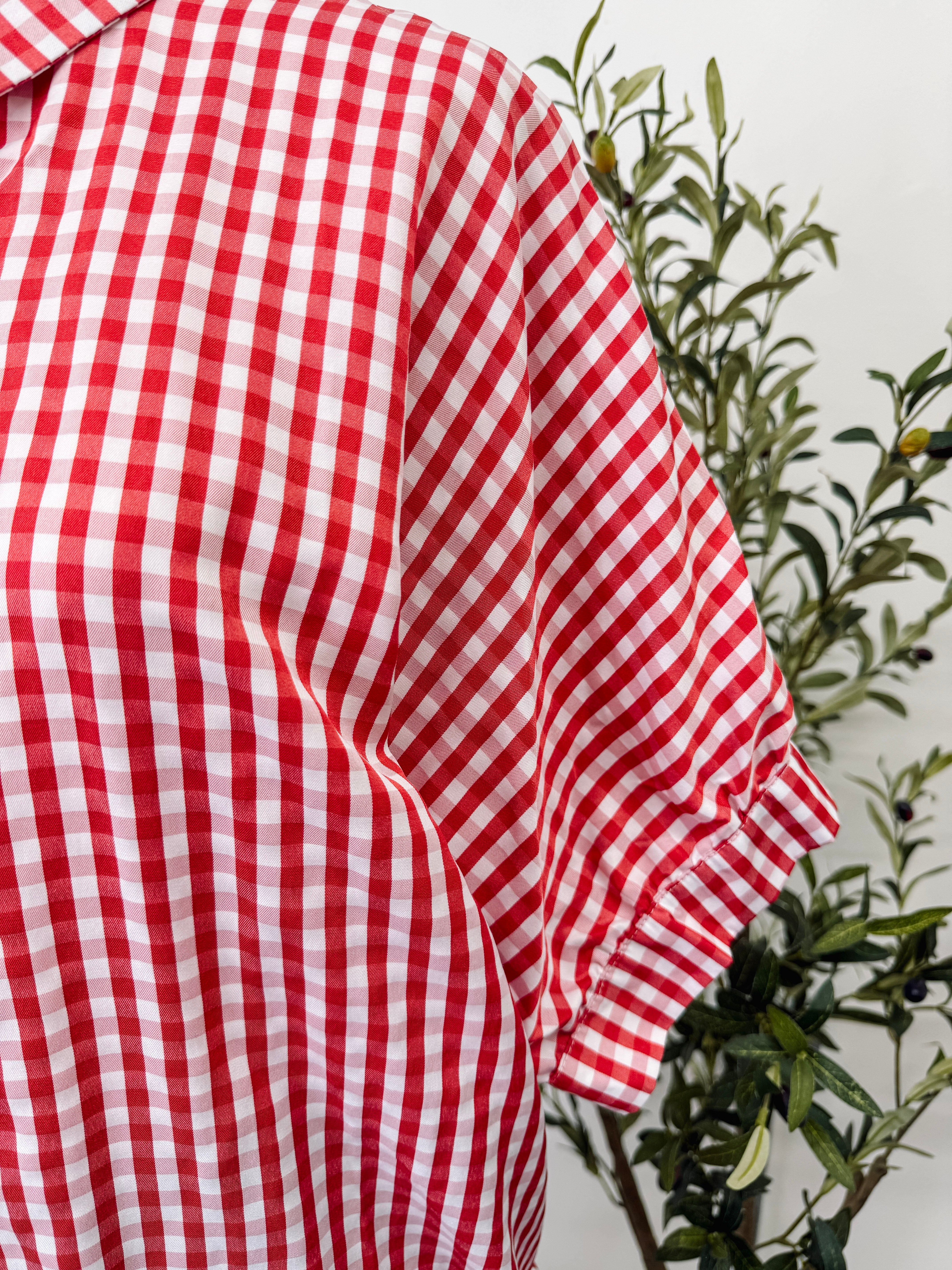 Picnic Plaid Top-Red