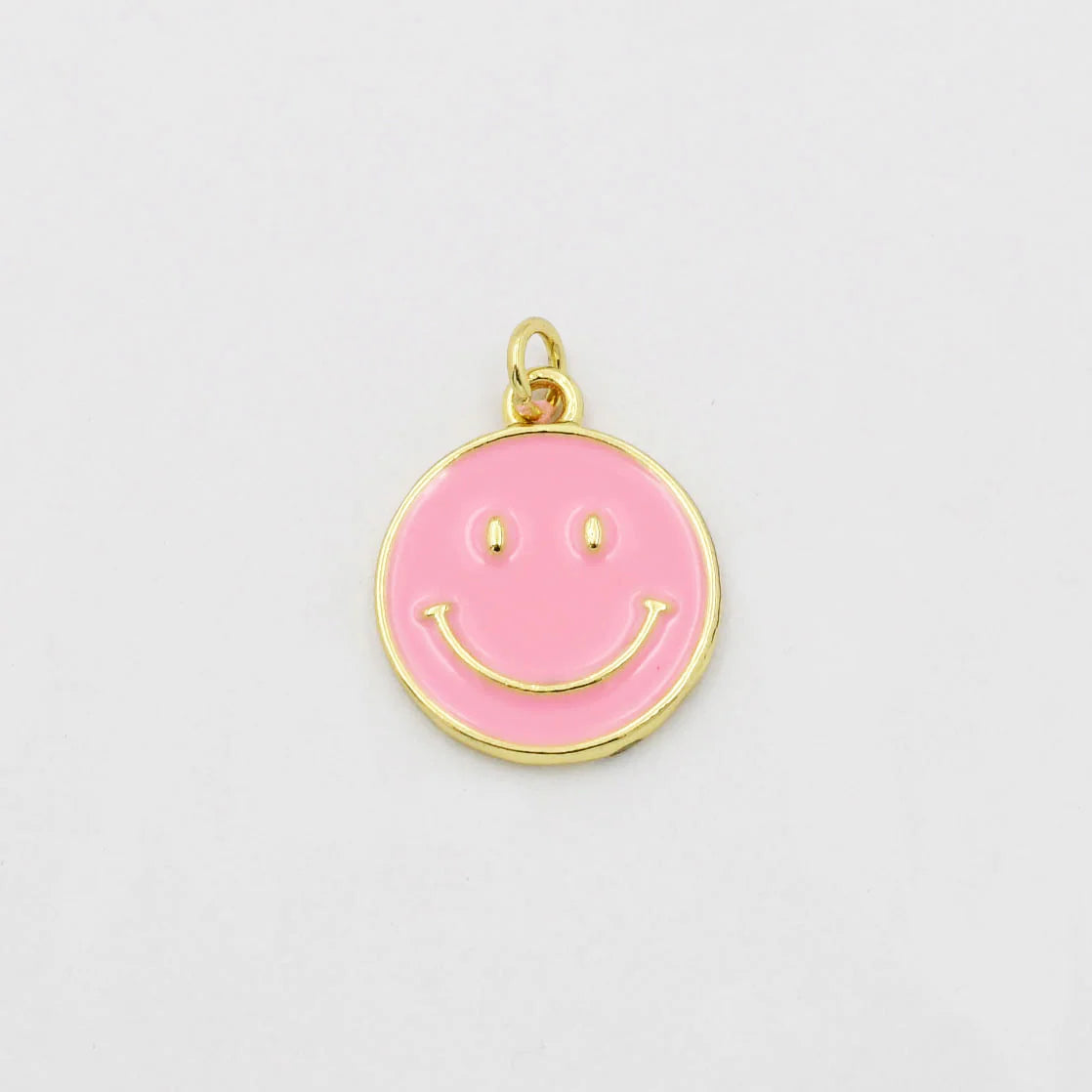 Pink Smiley Charm