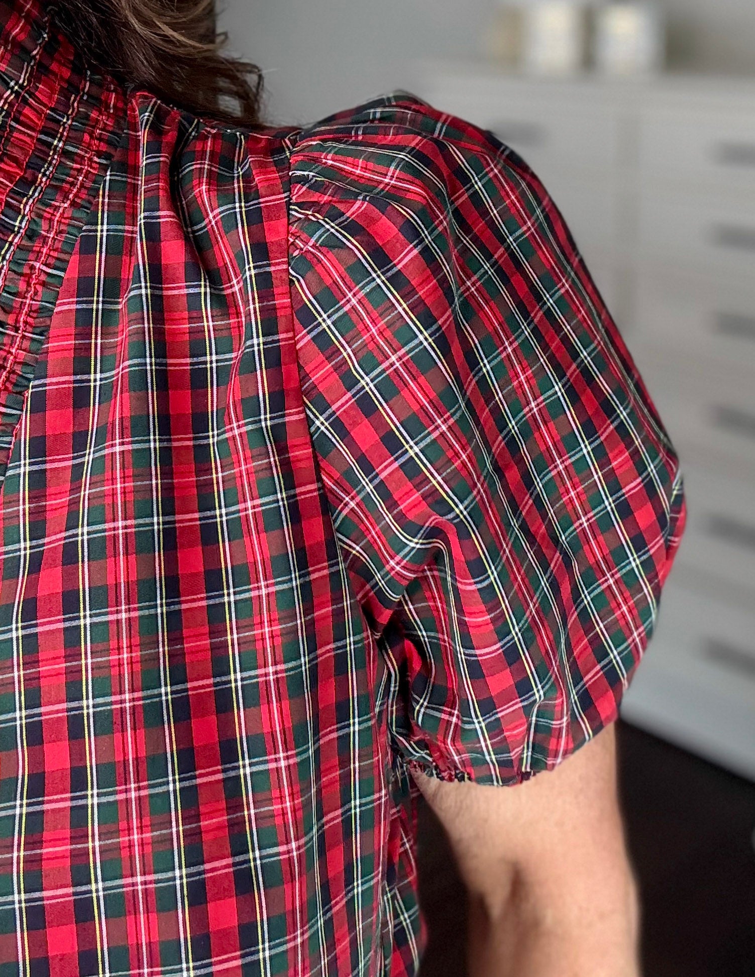 Plaid & Pretty Top - Red