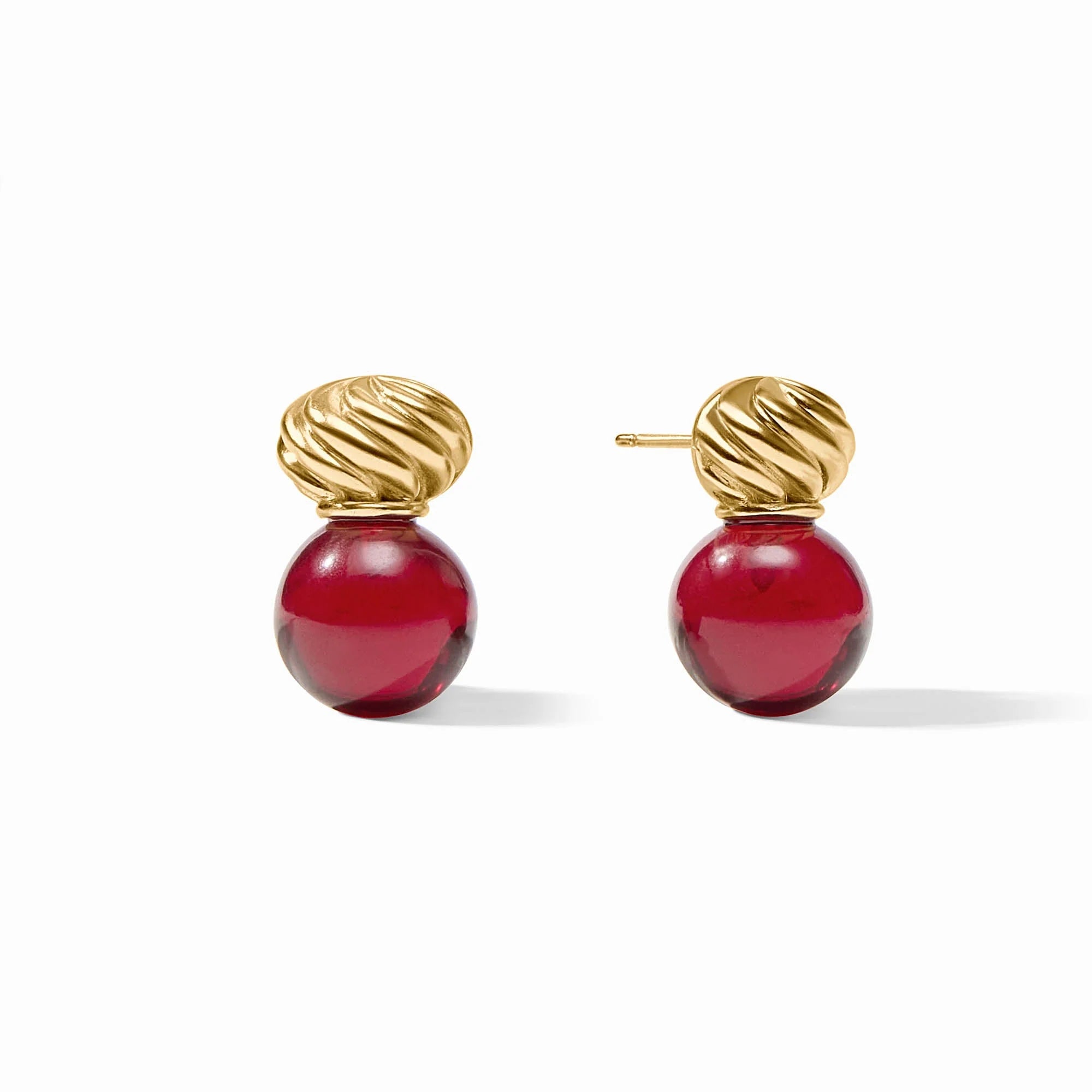 [Julie Vos] Ravello Midi Earring - Cranberry - OS