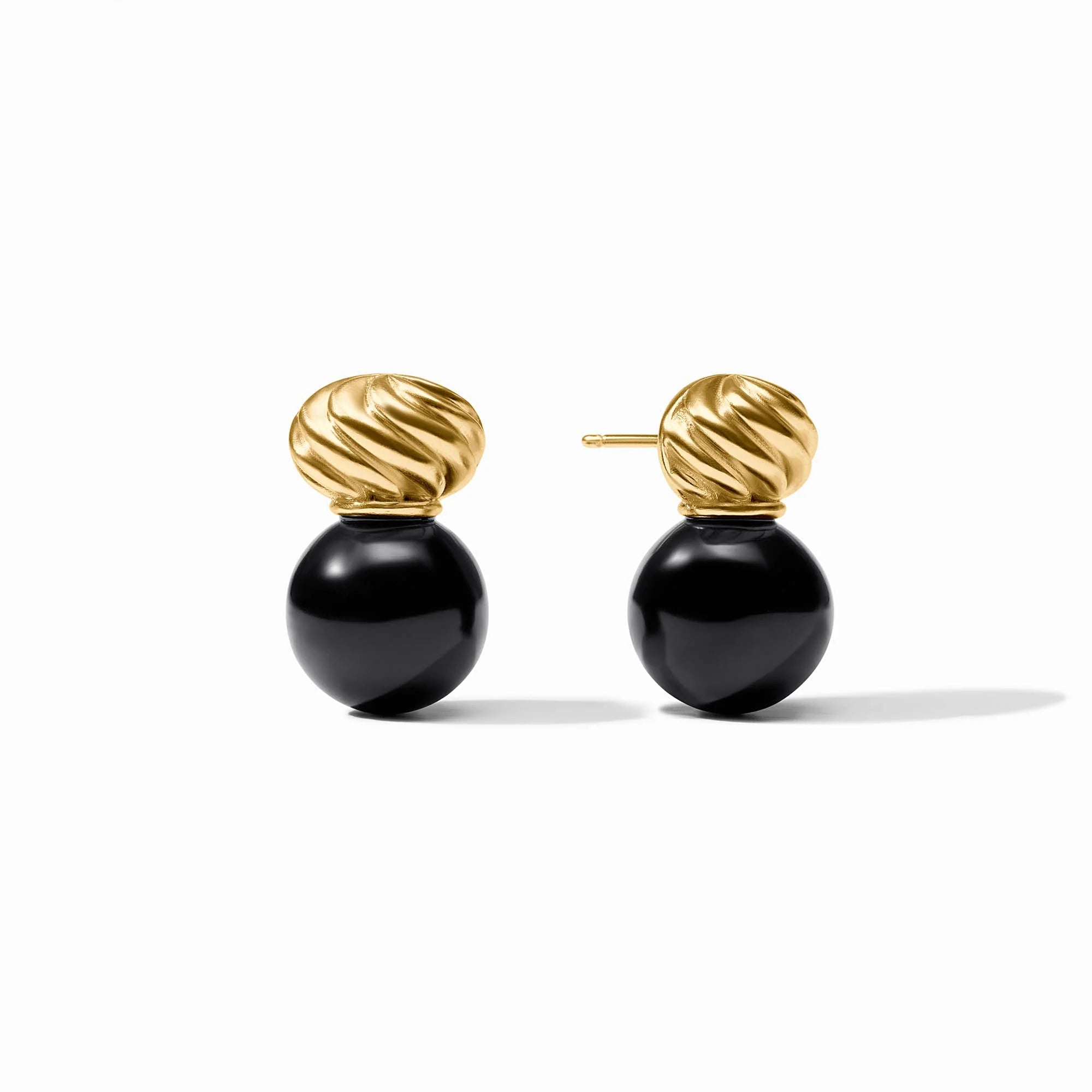 [Julie Vos] Ravello Midi Earring - Obsidian Black - OS