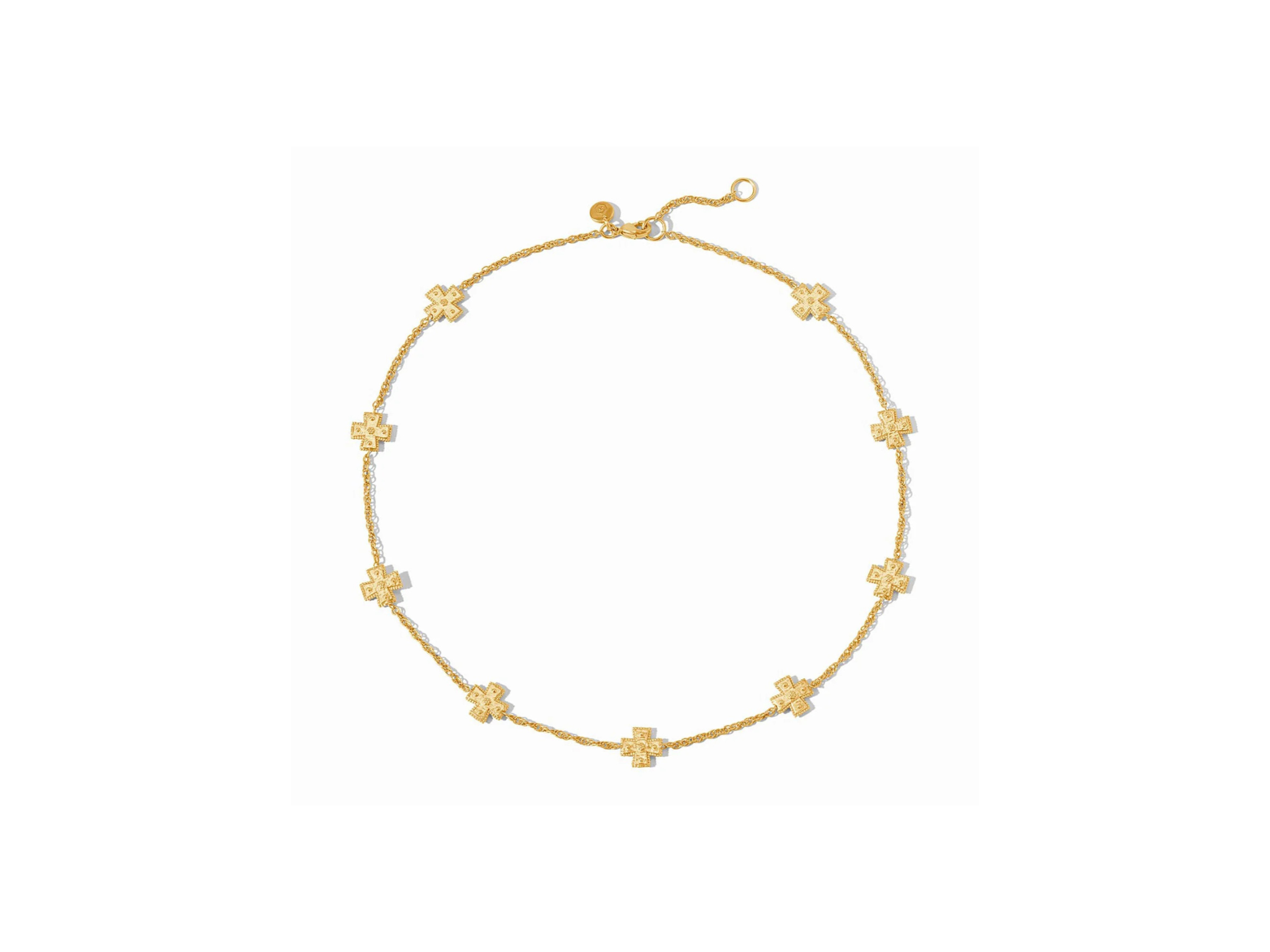 [Julie Vos] Canterbury Delicate Station Necklace-Gold