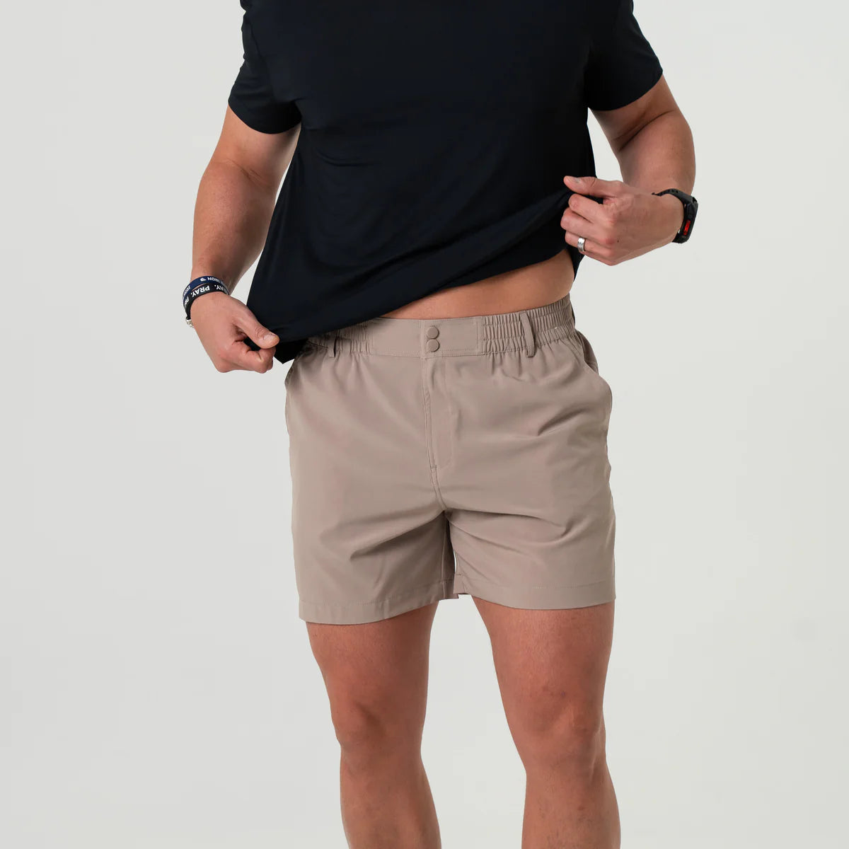 [Burlebo] Everyday Shorts - Cobblestone Khaki - Duck Hunt Pocket