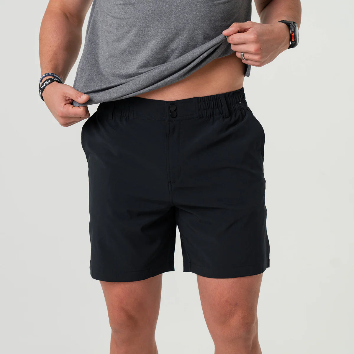 [Burlebo] Everyday Shorts - Matte Black - Retro Duck Camo Pocket