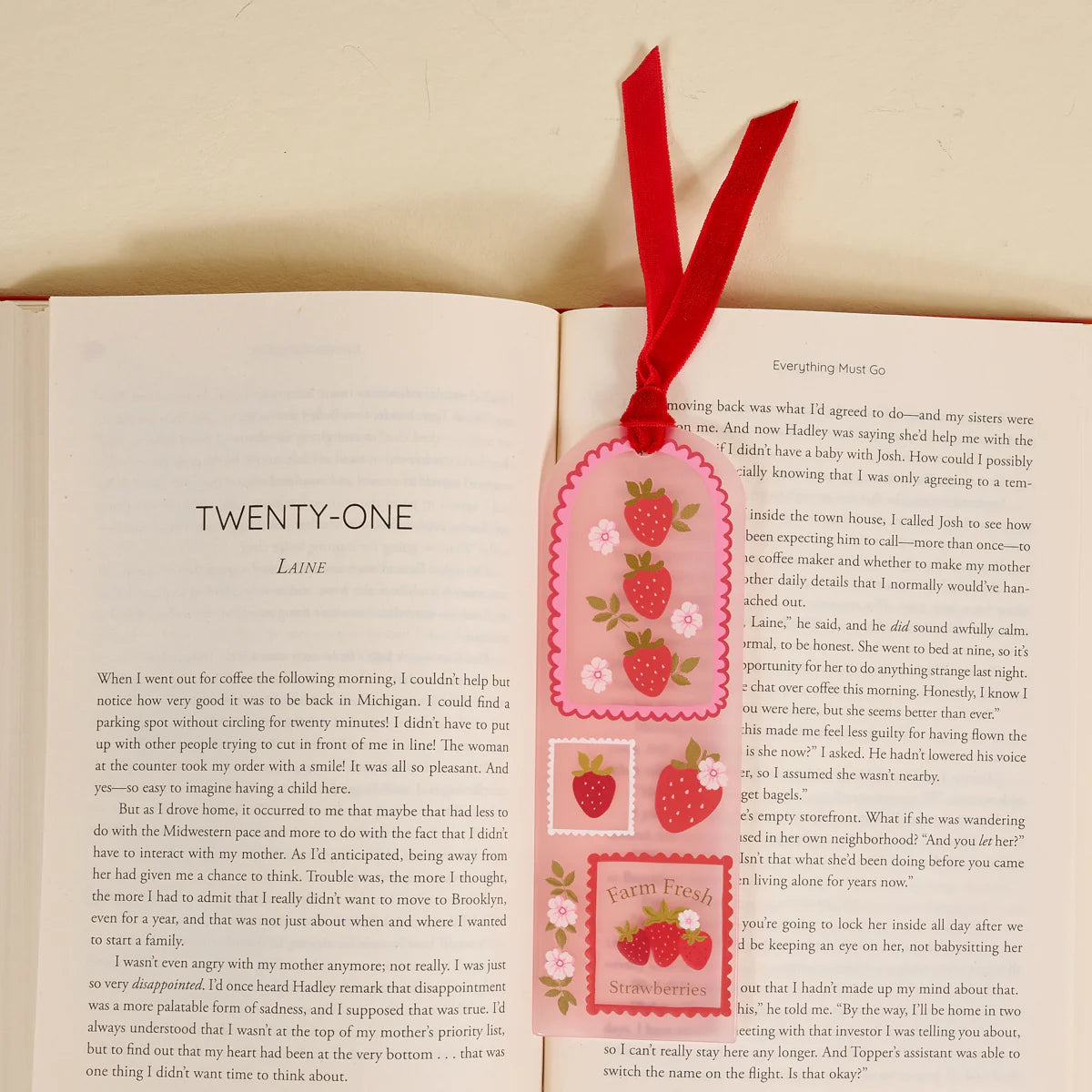 Acrylic Bookmark - Farm Fresh Strawberries