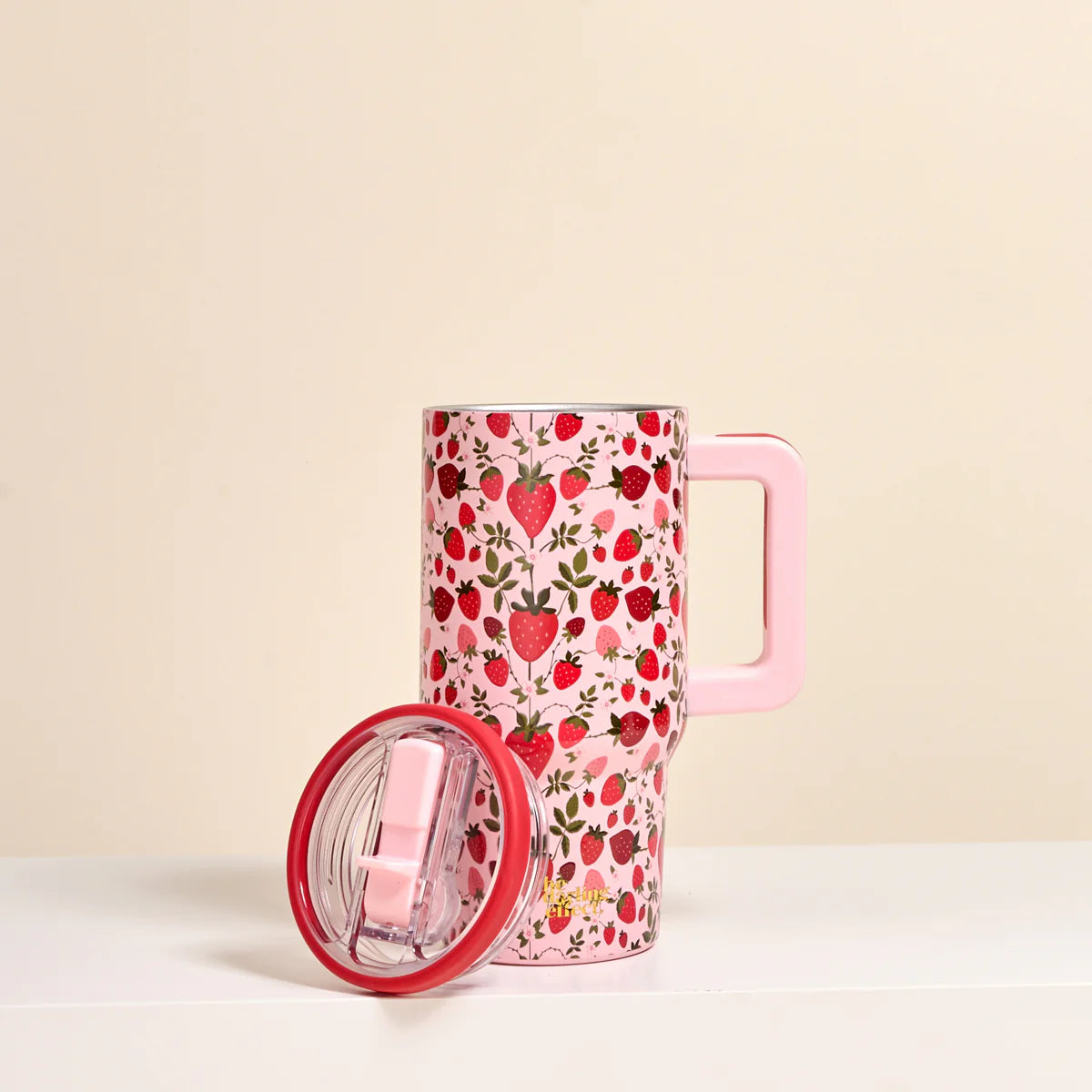 20 oz Lifestyle Flip Straw Tumbler - Strawberry Fields
