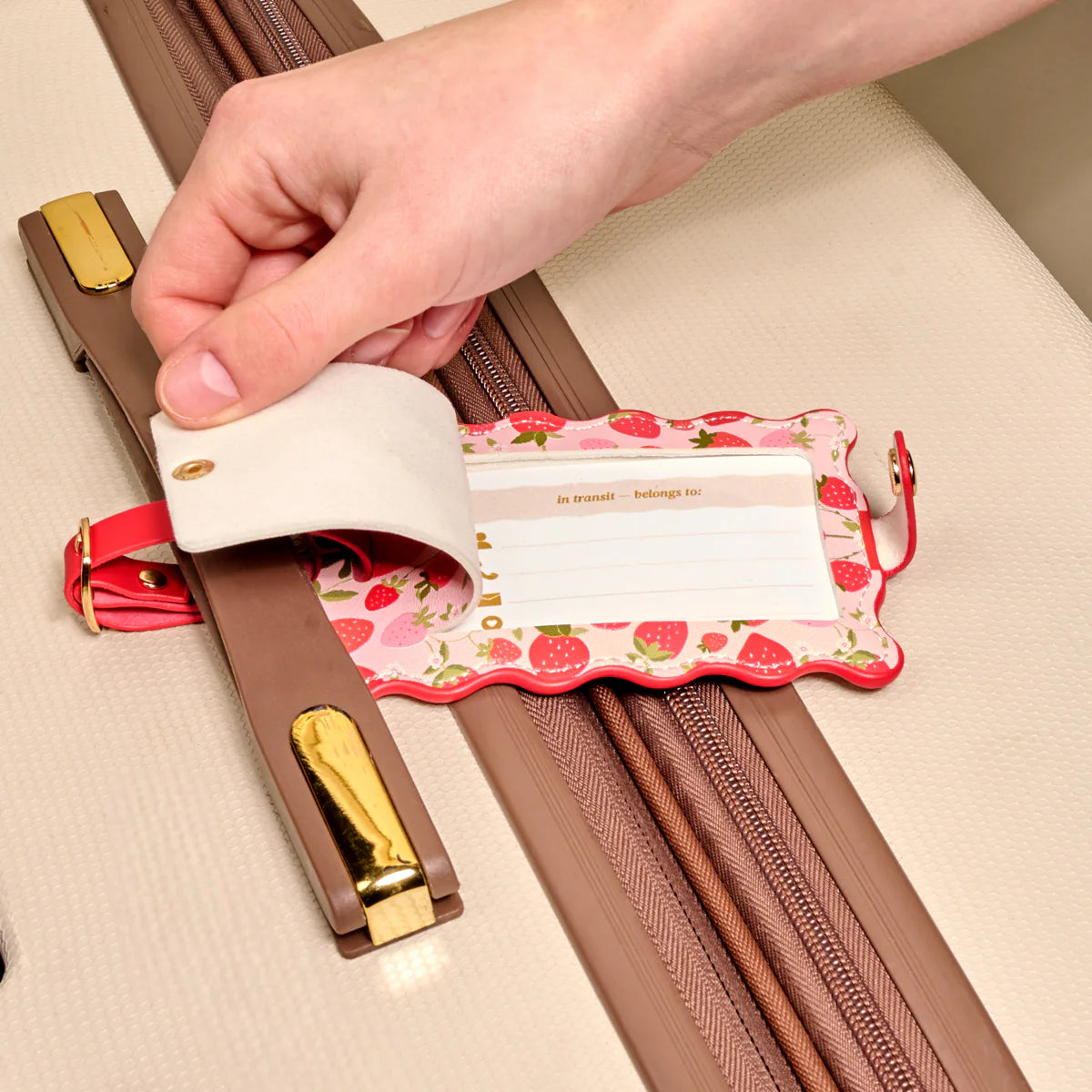Jetsetter Luggage Tag - Strawberry Fields