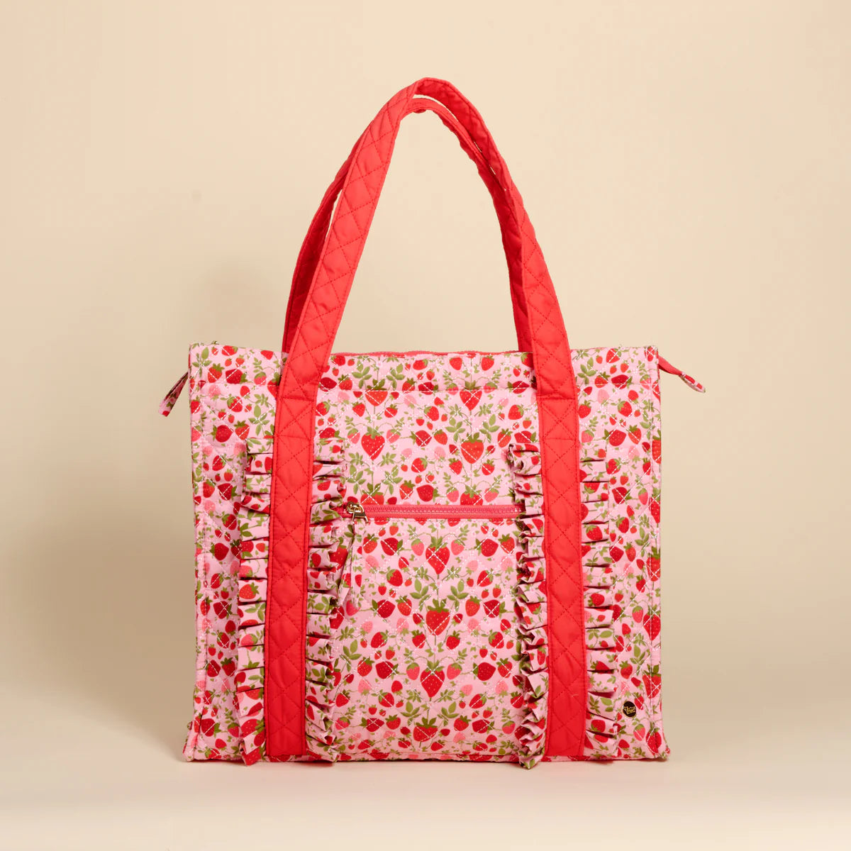 The Everyday Quilted Tote Bag - Strawberry Fields