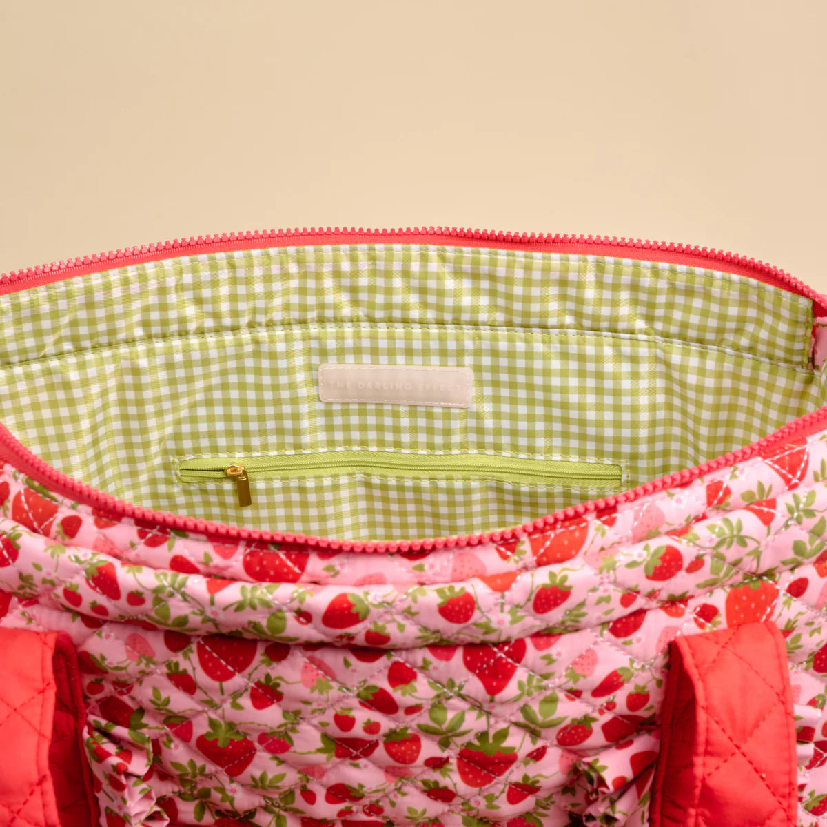 The Everyday Quilted Tote Bag - Strawberry Fields