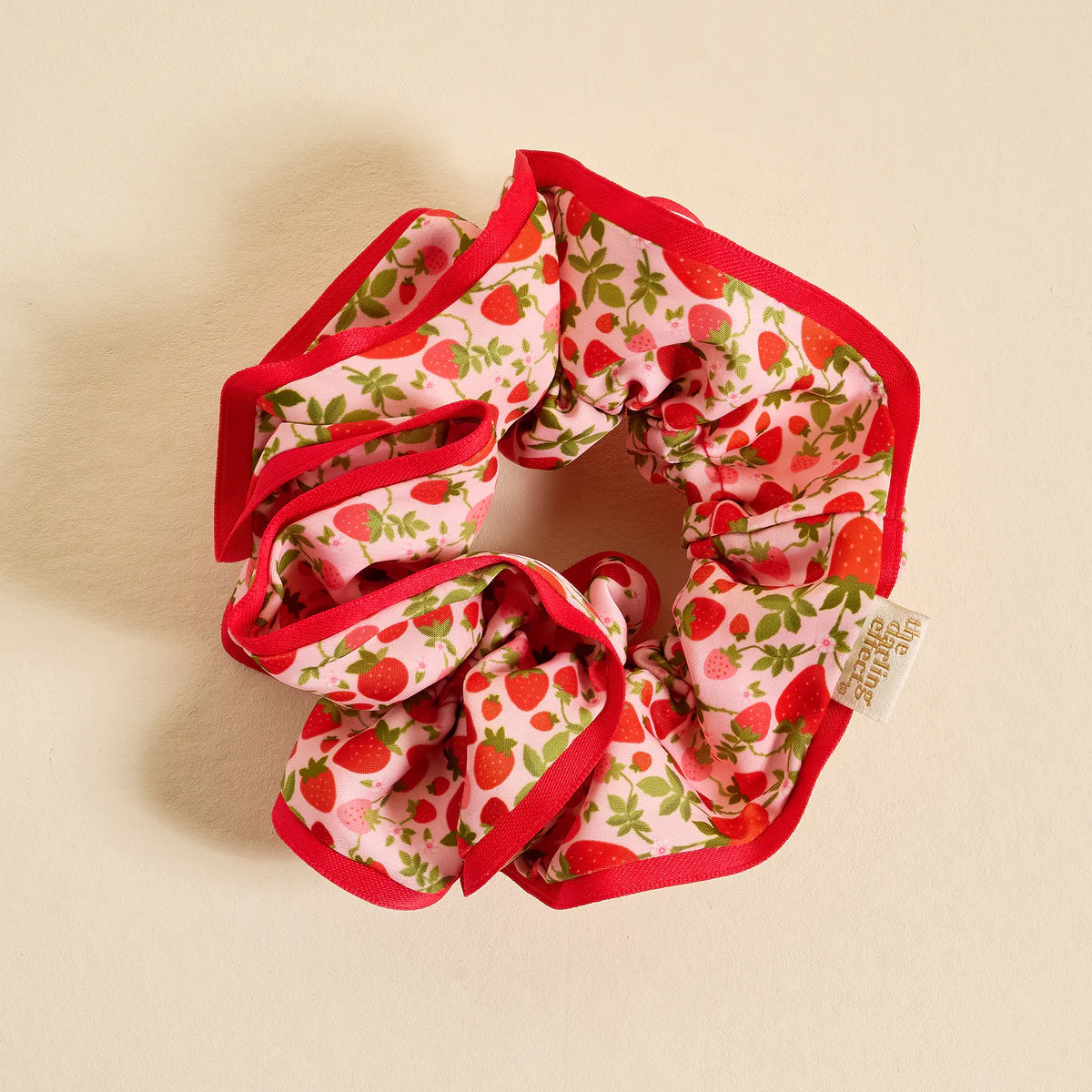 Ruffle Up Scrunchie - Strawberry Fields