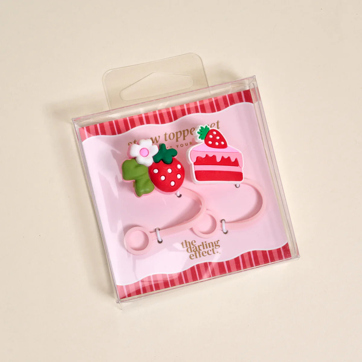 Straw Topper Set - Strawberry Shortcake