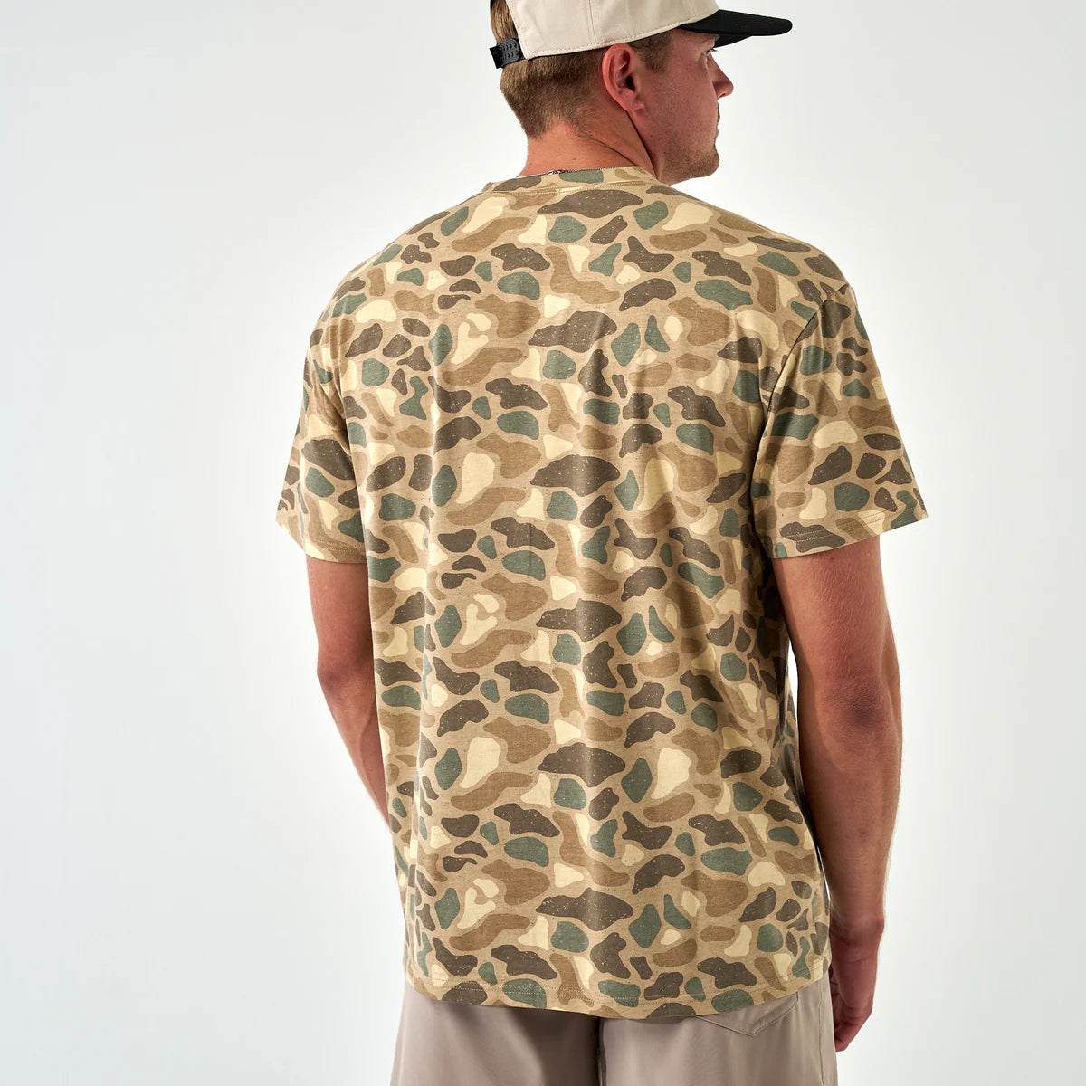 [Burlebo]Short Sleeve Pocket Tee - Pintail Camo