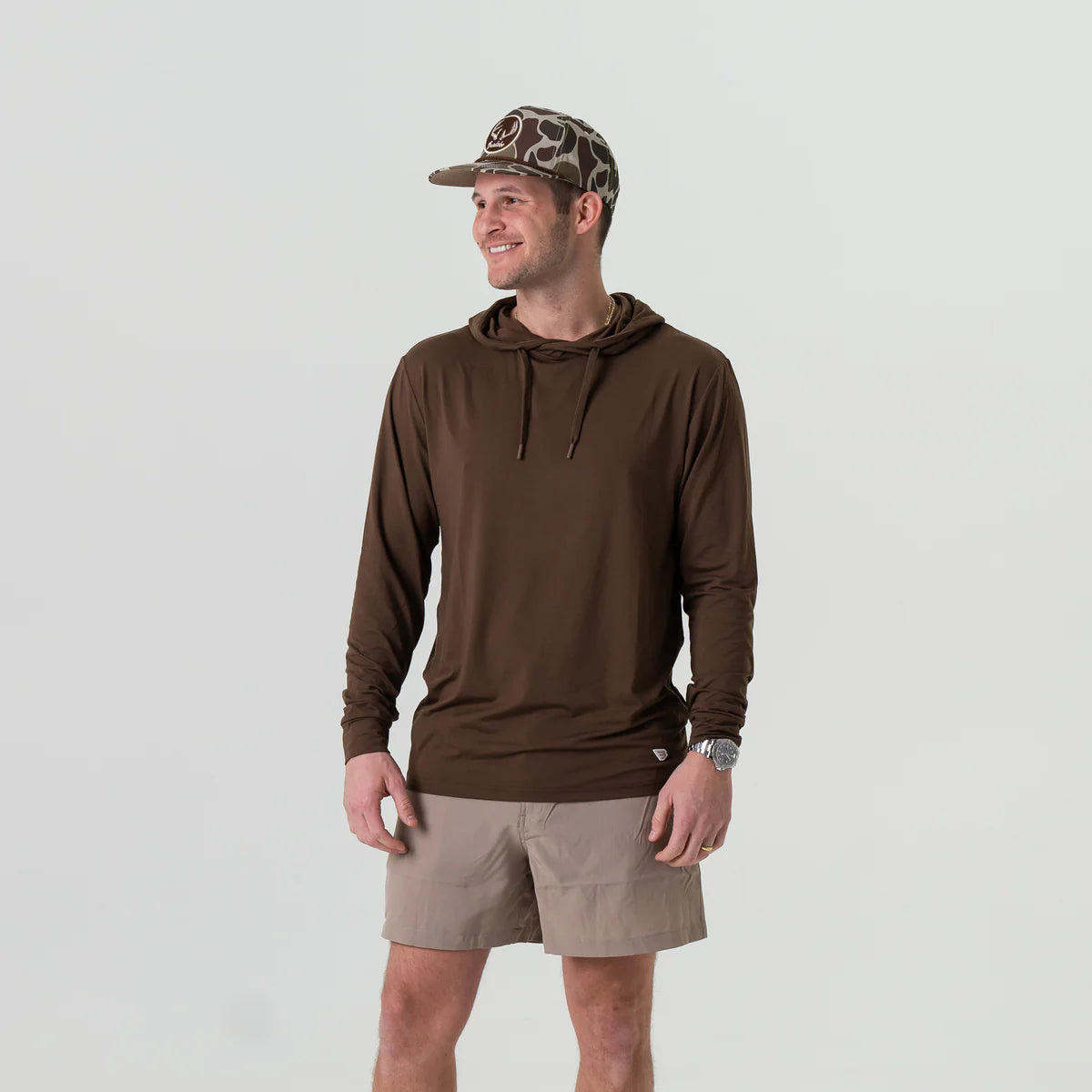 [Burlebo] Performance Hoodie-Heather Brown