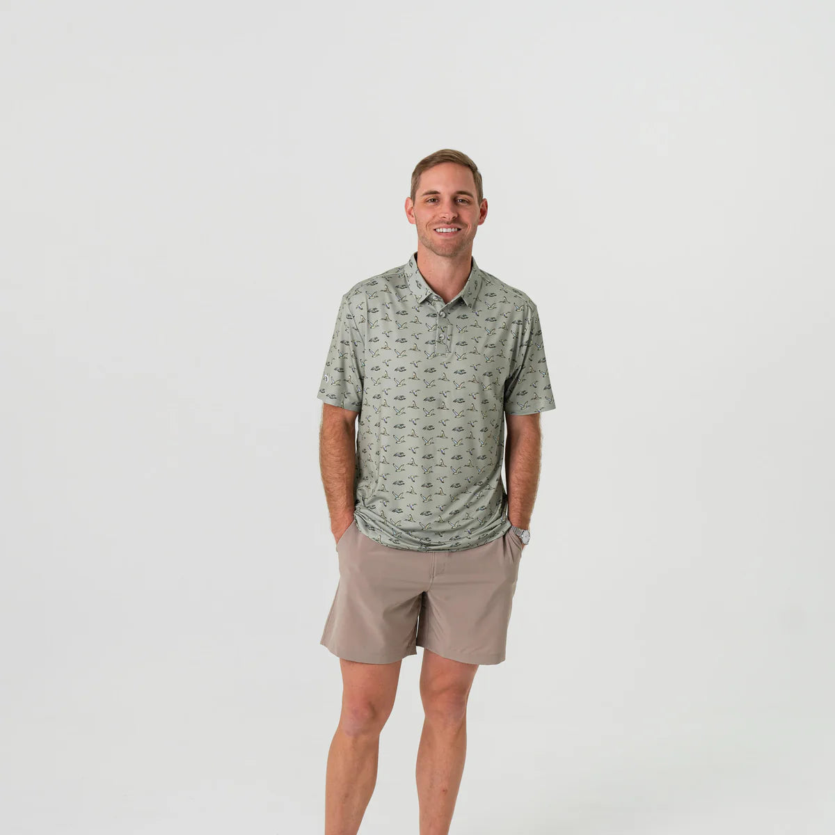 [Burlebo] Performance Polo-Flying Ducks-Green