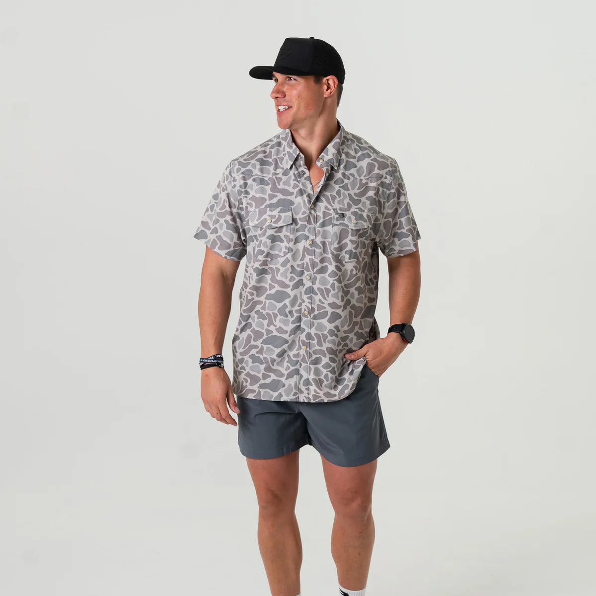 [Burlebo]Performance Western Shirt - Classic Deer Camo