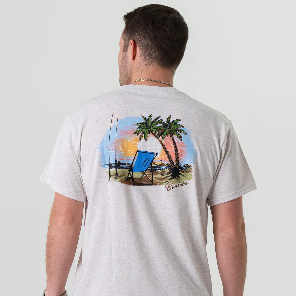 [Burlebo] Sunset Beach Tee - Oatmeal