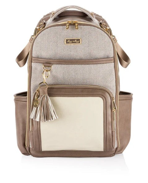 Boss Plus Large Diaper Bag Backpack- Vanilla Latte