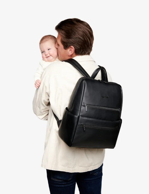 Eras Backpack Midi Diaper Bag- Black