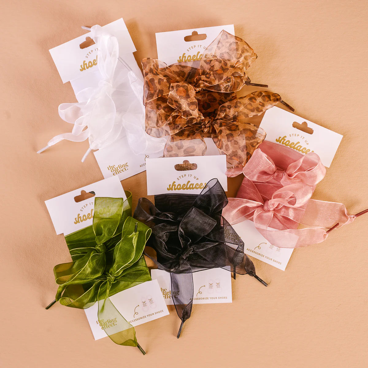 Sheer Cheetah Step It Up Shoelaces