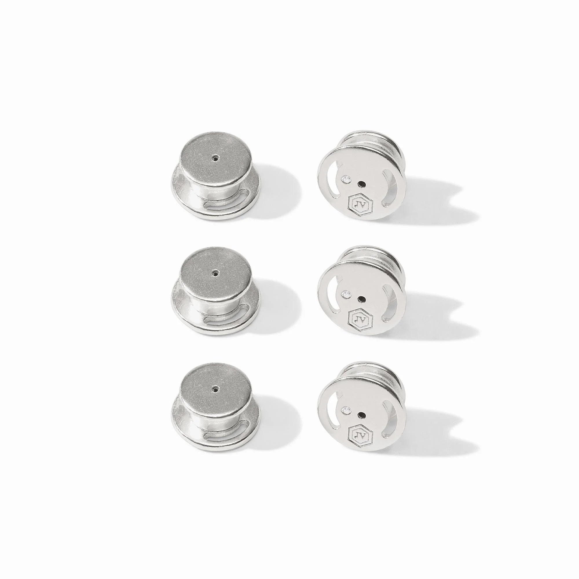 [Julie Vos] Signature Large Earring Back Set- Silver OS