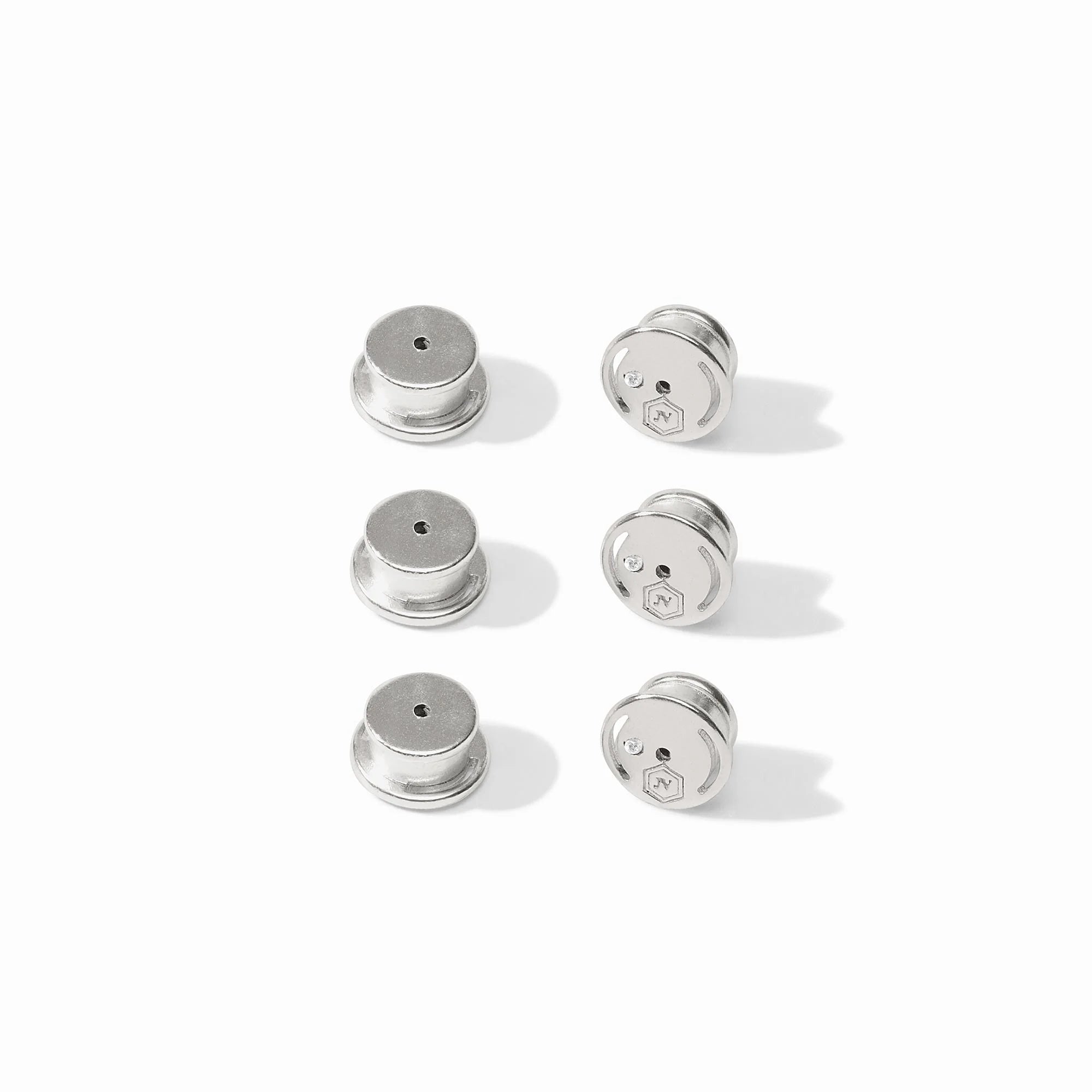 [Julie Vos] Signature Small Earring Back Set-Silver OS