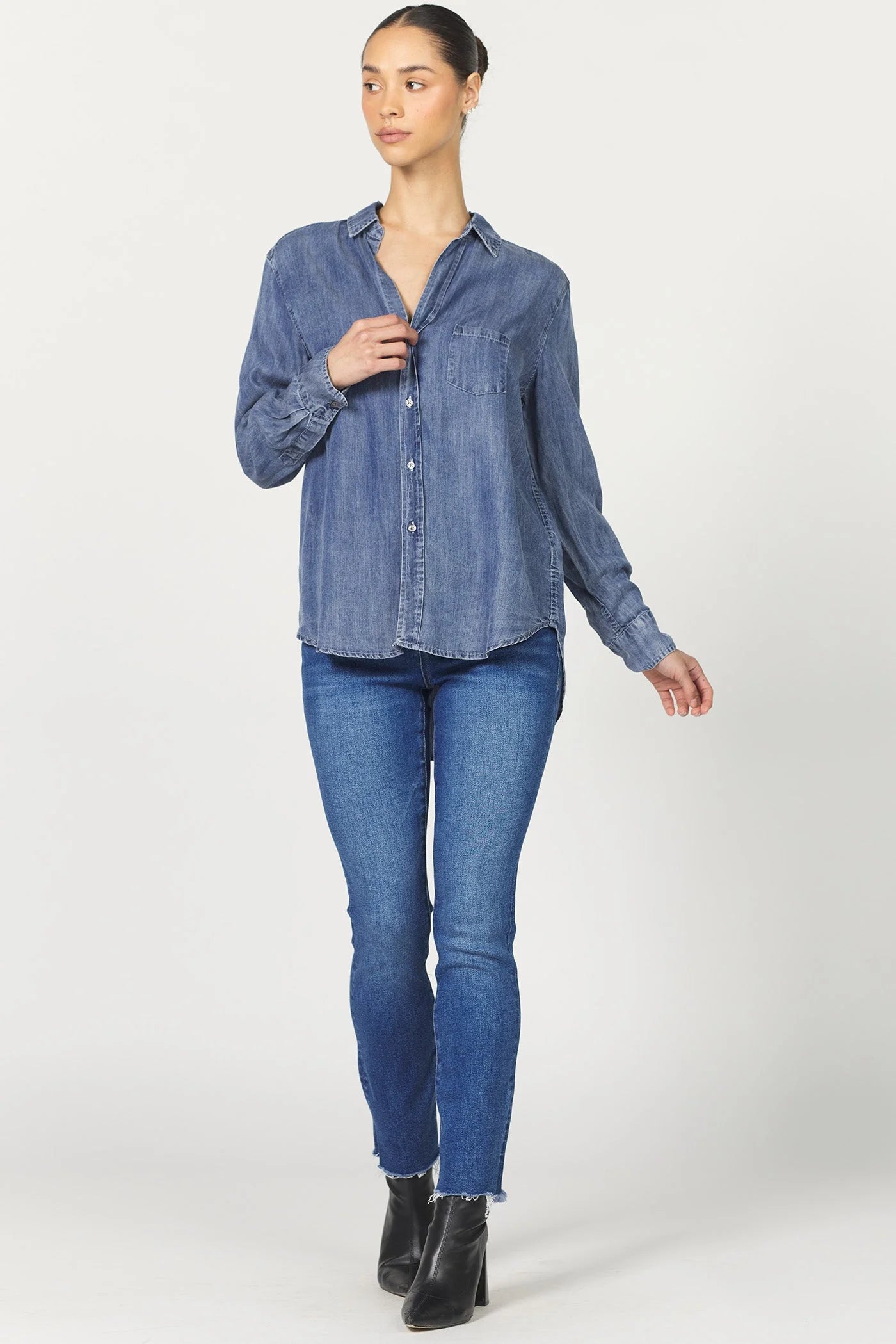 [Dear John] Galina Shirt- Independence Blue