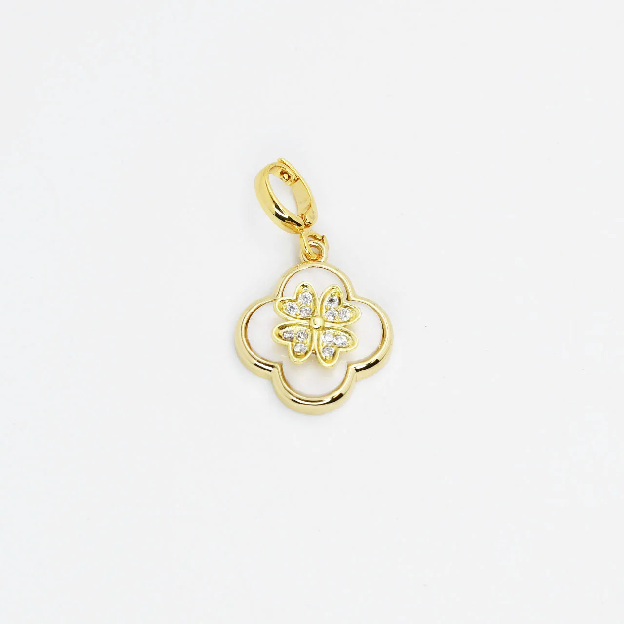 Trebol Flower Charm