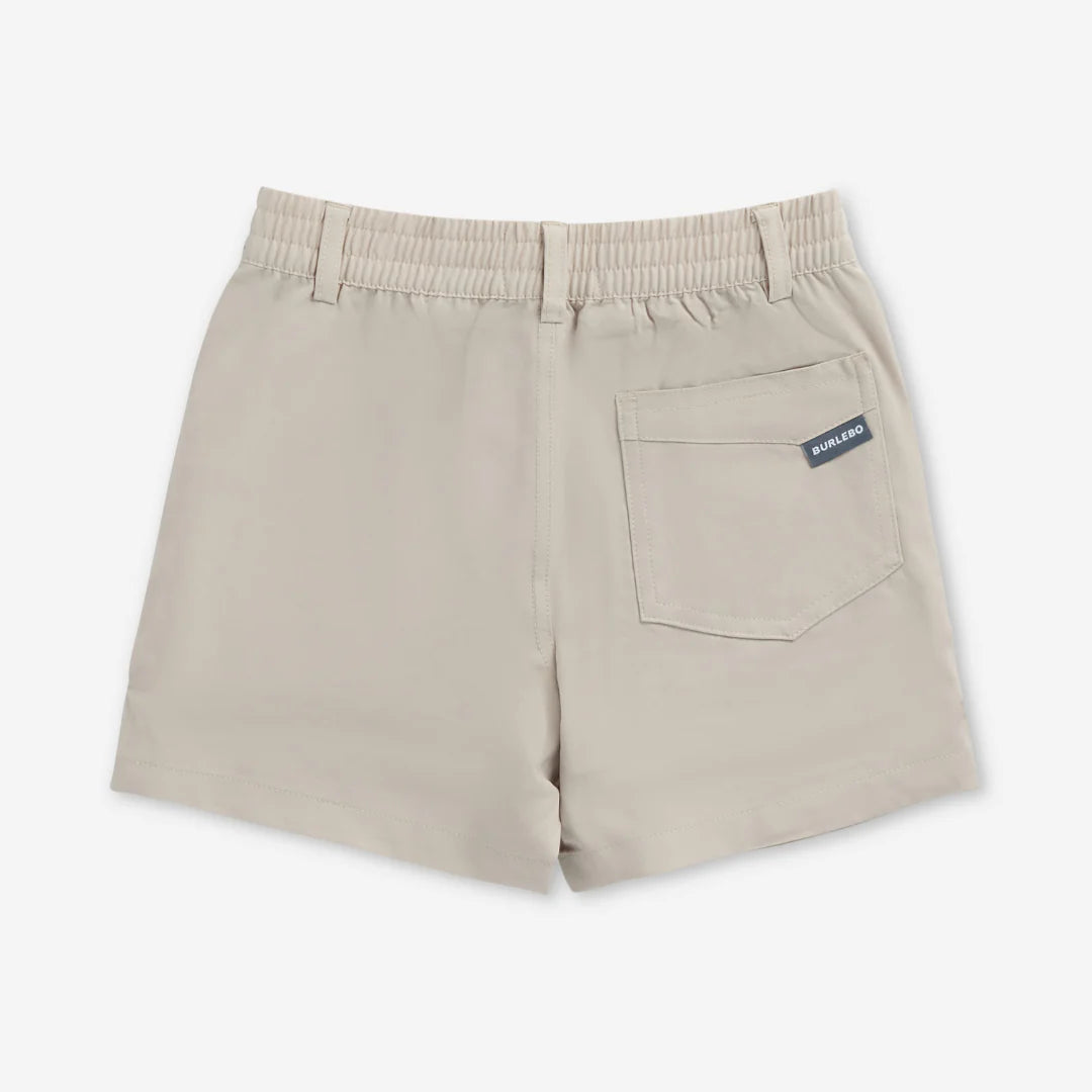 [Burlebo] Youth Everyday Short - Light Khaki - Old Glory Pocket