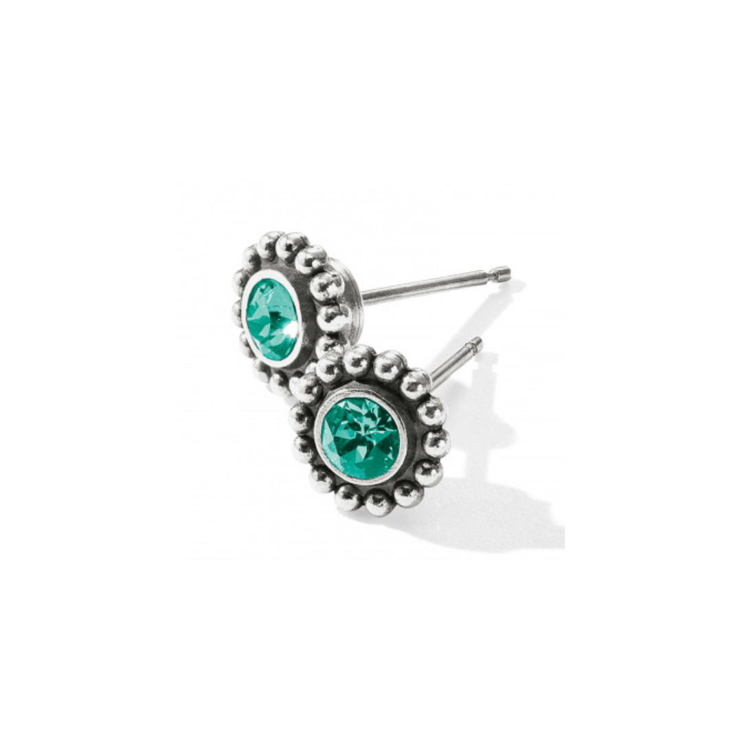 Twinkle Mini Post Earrings-Emerald