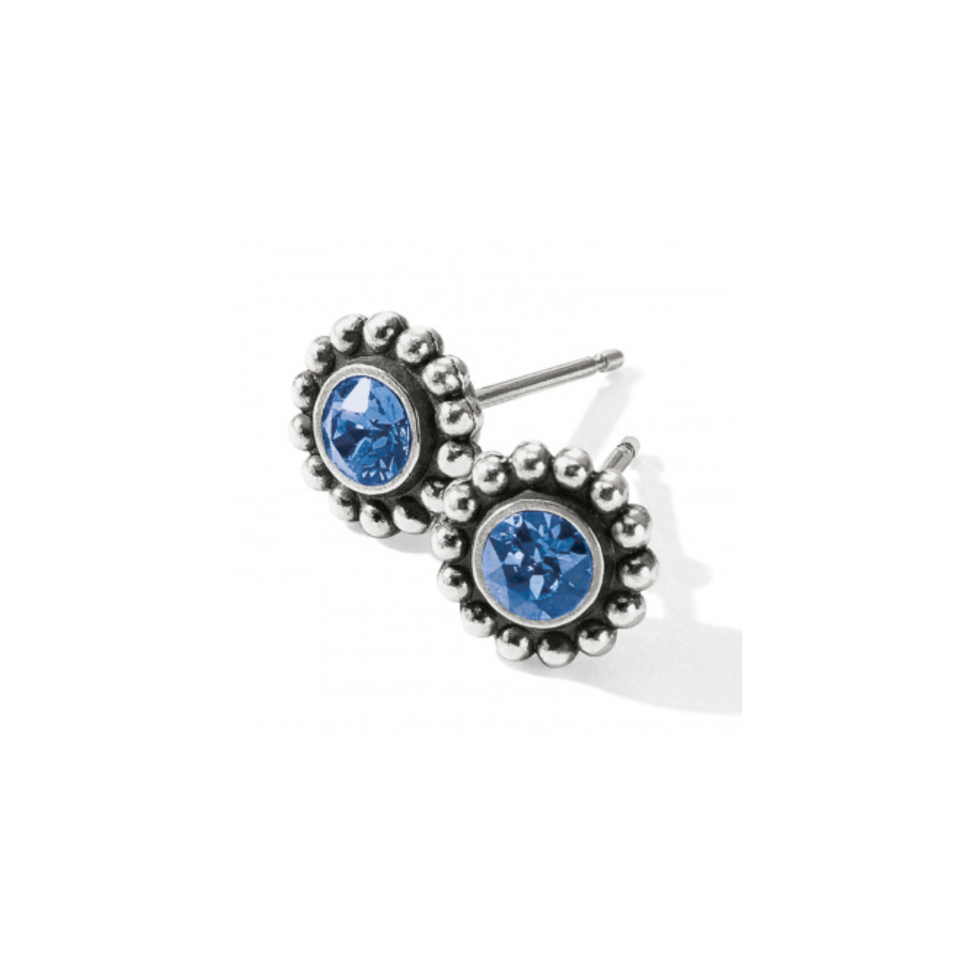 Twinkle Mini Post Earrings-Sapphire