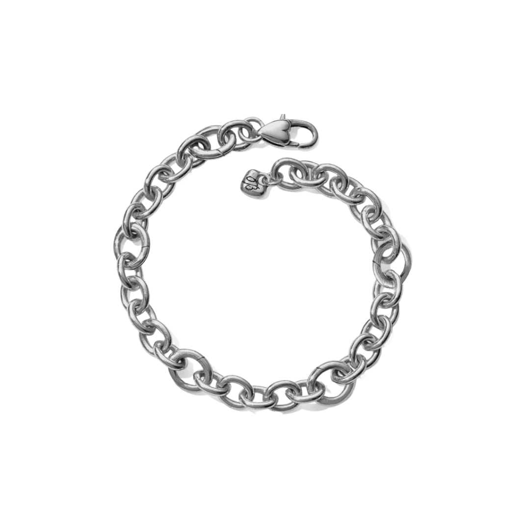 Luxe Link Charm Bracelet-Silver