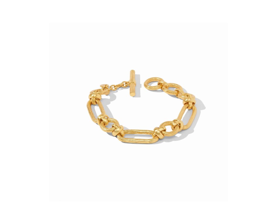 {Julie Vos} Ivy Link Bracelet-Gold-CZ