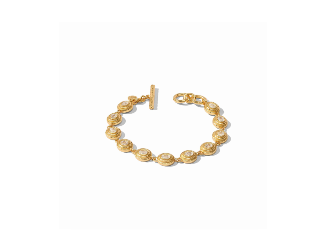 {Julie Vos}Tudor Tennis Bracelet-Gold-CZ