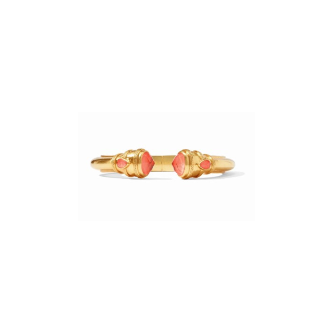 [Julie Vos] Cannes Demi Cuff-Iridescent Peony Pink