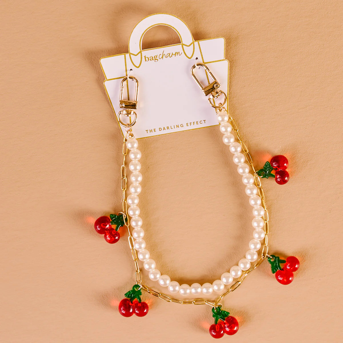 Cherried Away Necklace Bag Charm