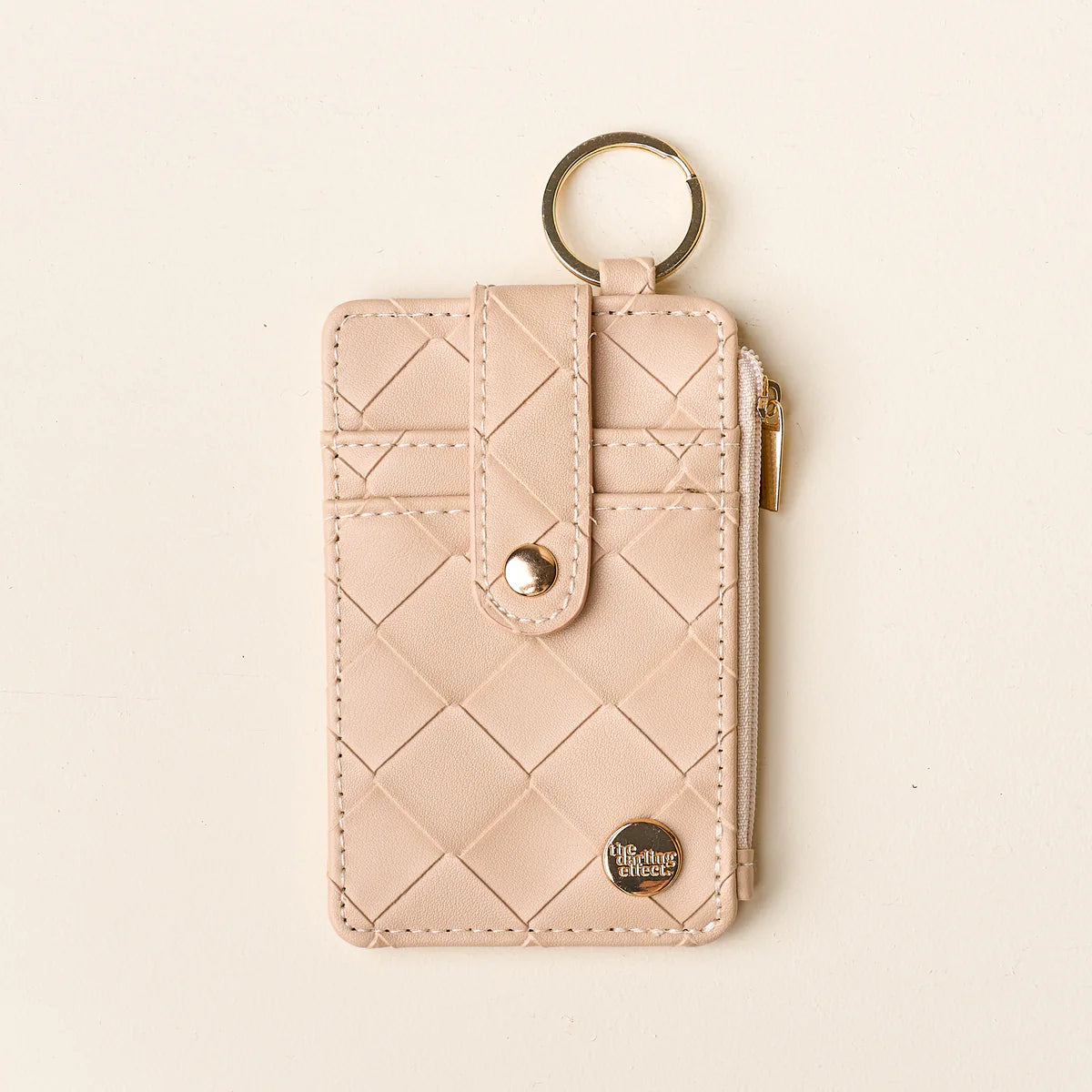 Oat Woven Keychain Wallet