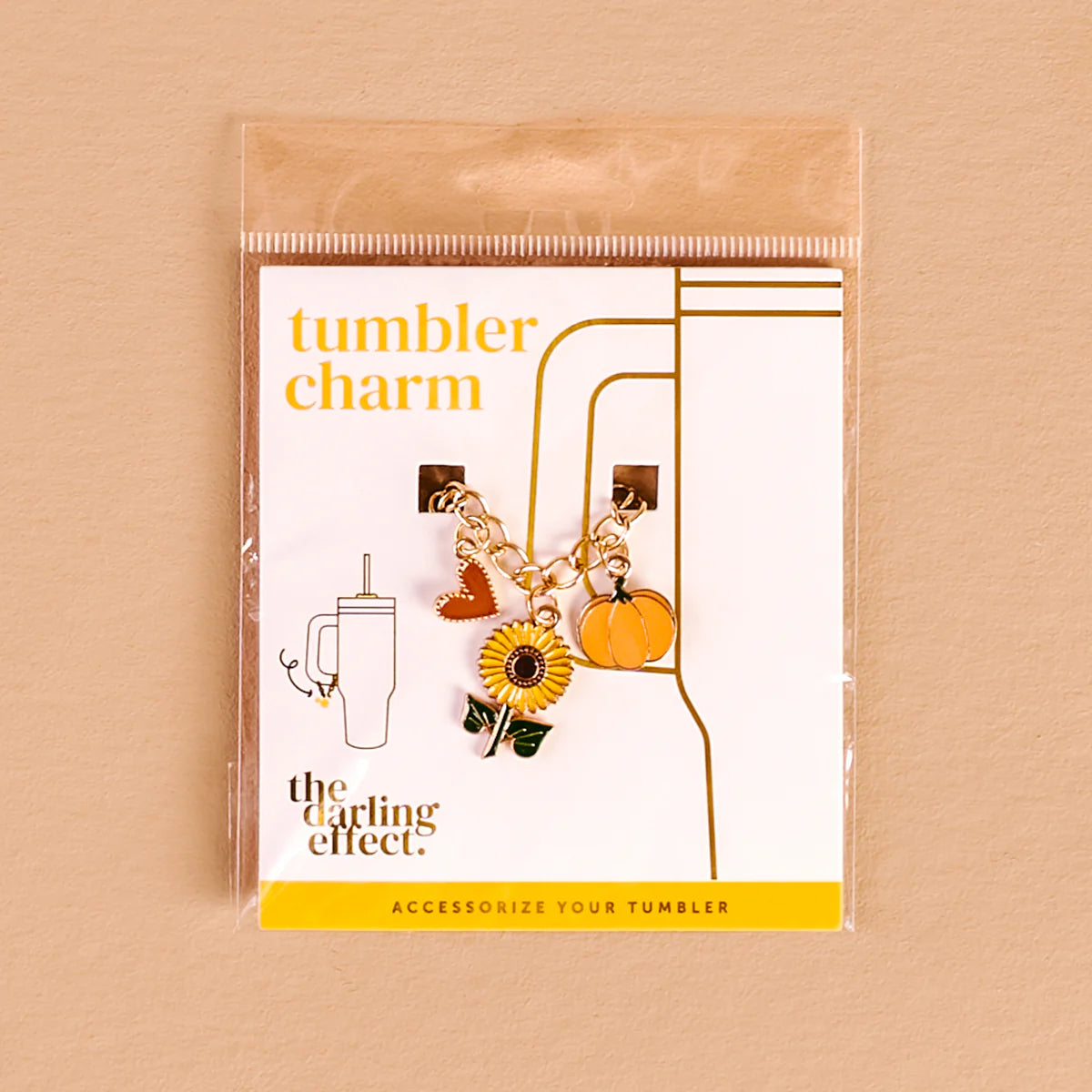 Happy Harvest Tumbler Charm