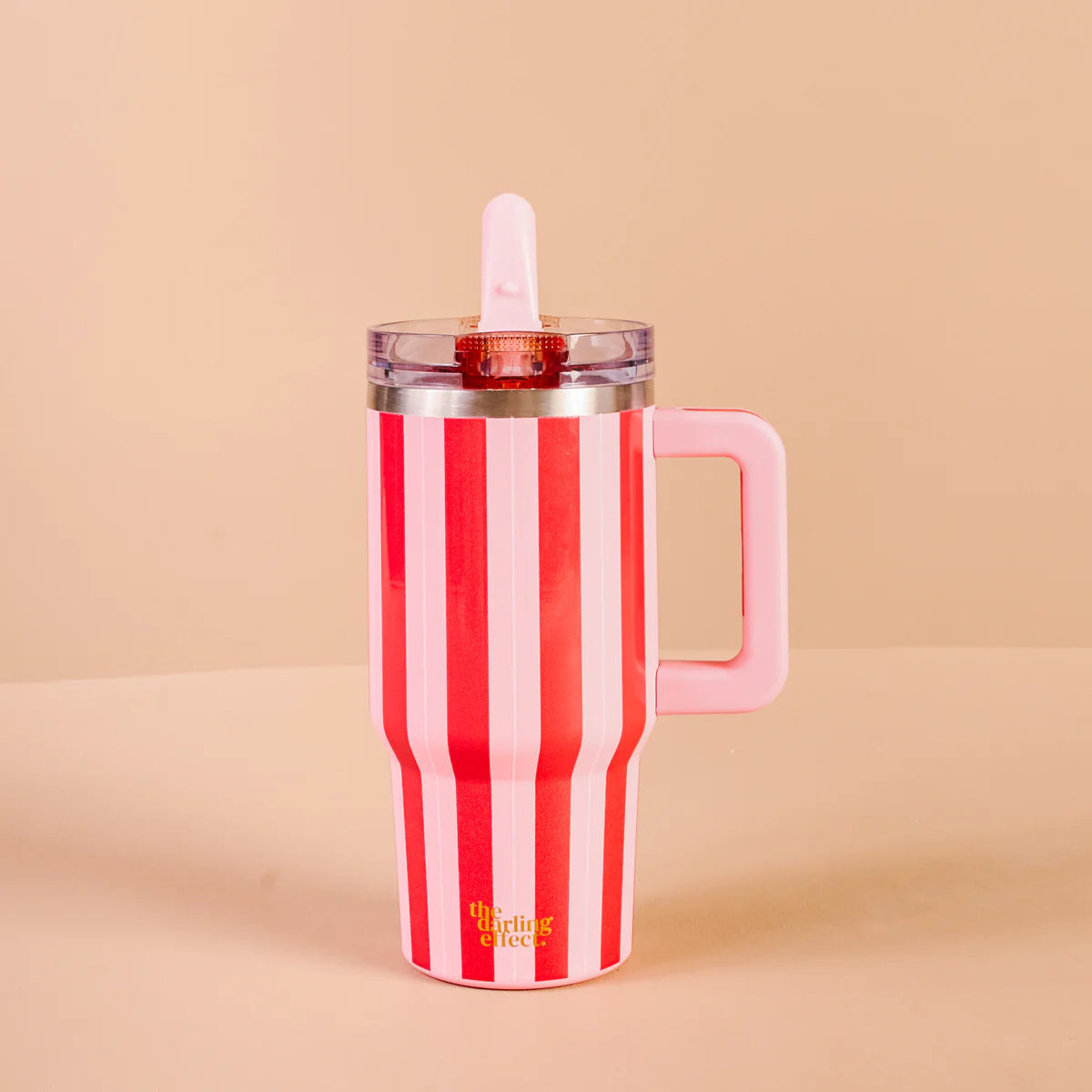 Peppermint Stripes 20 oz Lifestyle Flip Straw Tumbler
