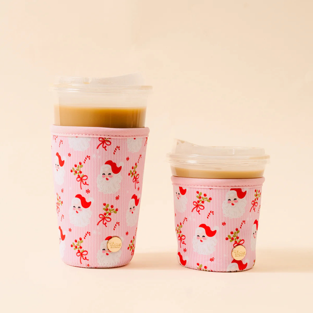 Holly Jolly Santa Sip Savvy Drink Sleeve 22-24oz